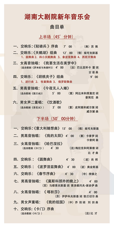 湖南大剧院 2019新年交响音乐会